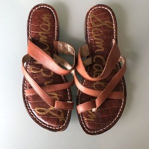 Brown strappy sandals